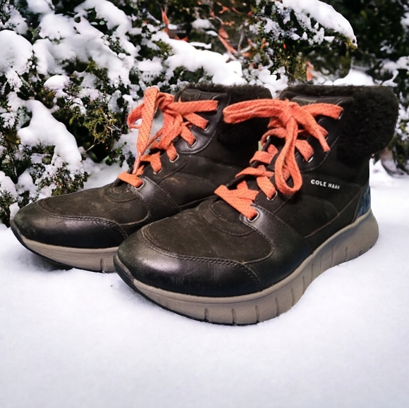 Cole Haan laced winter boots | Woman's 9½ | water resistant - Picture 2 of 12